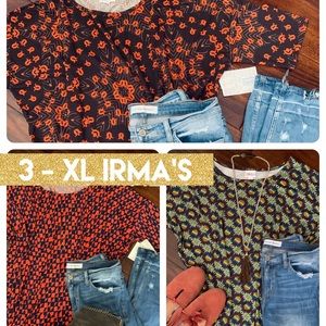 3 - XL New LuLaRoe Irma’s